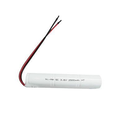 खरीदें अनुकूलित निकेल रिचार्जेबल बैटरी 3.6v 2500mah बैटरी online manufacture