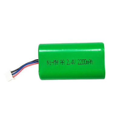 खरीदें कस्टम निकेल रिचार्जेबल बैटरी 2200mah 2.4v Nimh बैटरी पैक RoHS online manufacture