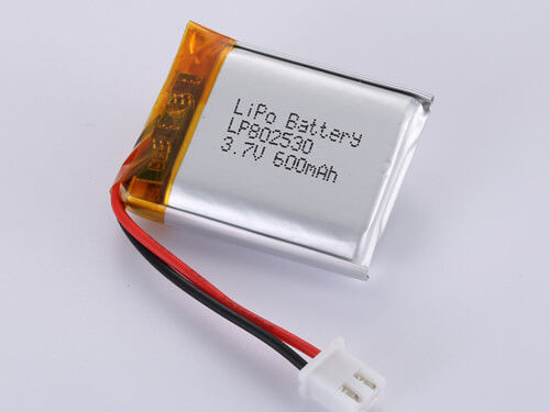 खरीदें डिजिटल उपकरणों के लिए LP802530 3.7V 600MAH प्रिज्माटिक बैटरी ऑनलाइन निर्माण