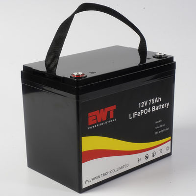 खरीदें लिथियम आयरन फॉस्फेट पैक 12V 75AH IFP32700 रिचार्जेबल बैटरी पैक online manufacture