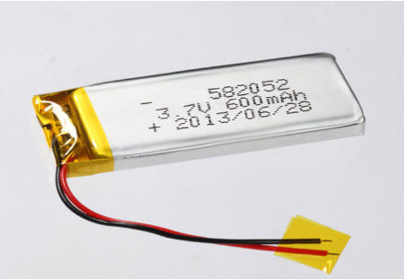खरीदें 3.7V 600MAH सीसी/सीवी चार्ज विधि प्रिज्मेटिक ली-आयन बैटरी निर्माता 582052 लिथियम पॉलिमर बैटरी चांदी ऑनलाइन निर्माण