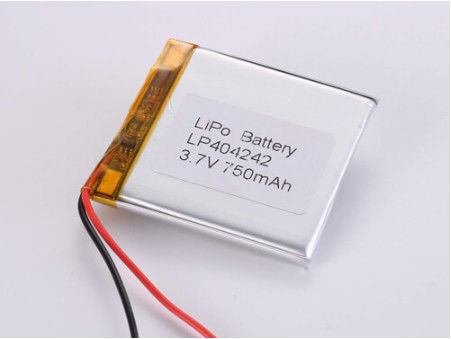 खरीदें LP404242 3.7V 750MAH ROHS Certified Lithium Polymer Battery -20°C To 60°C for Your B2B Requirements ऑनलाइन निर्माण