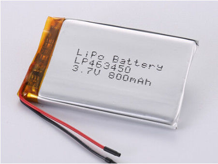 खरीदें LP463450 3.7V 800MAH Li-polymer Battery CE Certificates OEM ODM Supported Chemical Composition ऑनलाइन निर्माण
