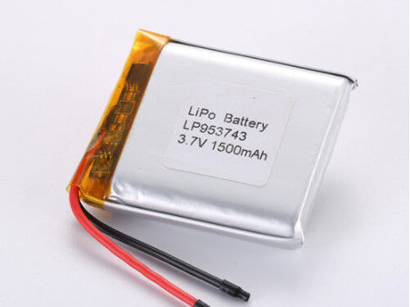 खरीदें LP953743 3.7V 1500MAH लिथियम आयन बैटरी निर्माता दीर्घकालिक लिथियम पॉलिमर रिचार्जेबल बैटरी -20°C से 60°C तक शीर्ष परिणामों के लिए ग्रेड ऑनलाइन निर्माण