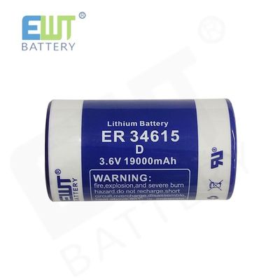 3.6V D आकार ER34615 लिथियम टियोनिल क्लोराइड बैटरी निर्माता बेलनाकार LISOCL2 बैटरी