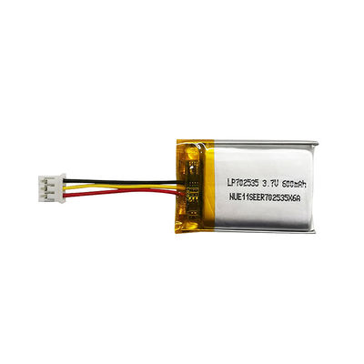 Lp702535 3.7v 600mah लिथियम पॉलिमर लिपो बैटरी पैक एनोड सामग्री