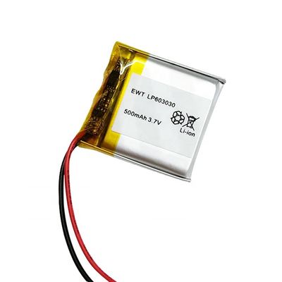 अनुकूलित ली-आयन पॉलिमर बैटरी 600mAh 3.7V 500mah रिचार्जेबल बैटरी