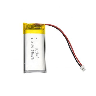 OEM / ODM लिथियम पॉलिमर बैटरी पैक 3.7V 750MAH लिपो बैटरी LP852045