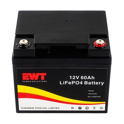 EWT बैकअप एनर्जी सिस्टम LiFepo4 12v 60ah बैटरी पैक