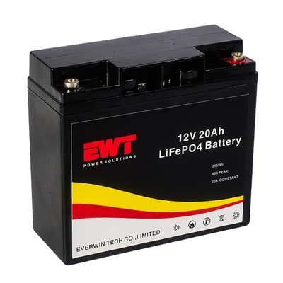 बीएमएस ली आयन रिचार्जेबल बैटरी पैक 0.2C 12.8V 20ah Lifepo4 बैटरी