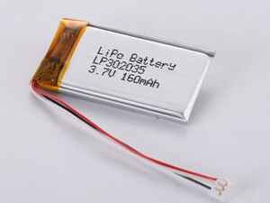 स्थिर और टिकाऊ बिजली आपूर्ति के लिए 100mAh 3.7V लिथियम पॉलिमर बैटरी