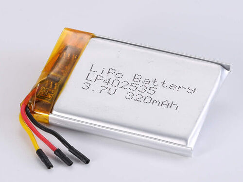 लिथियम पॉलिमर बैटरी 3.7V 300MAH ओपन वोल्टेज 3.7-3.75V के साथ