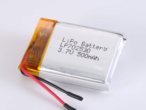 उच्च क्षमता MP4 लिथियम बैटरी LP702530 3.7V 500MAH रिचार्जेबल