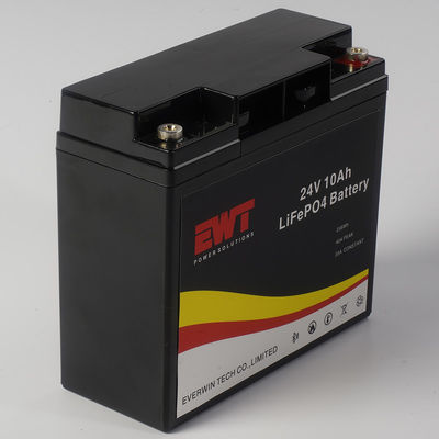 सौर प्रणाली के लिए EWT 24V 10AH Lifepo4 बैटरी पैक