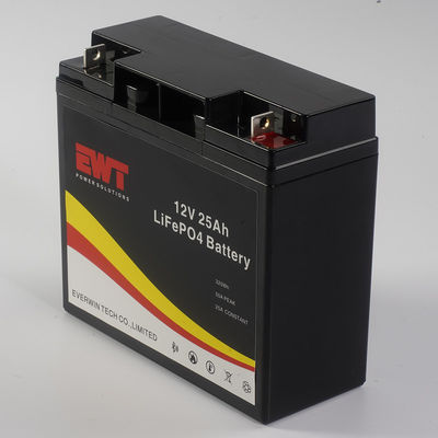 गहरी चक्र ली-आयन 12V 25Ah Lifepo4 बैटरी विद्युत उपकरणों के लिए