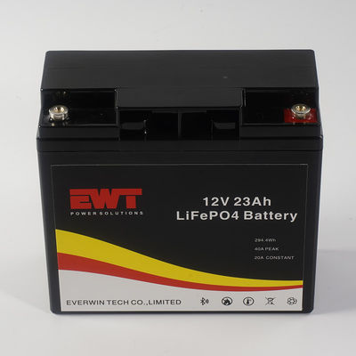 EWT 12V 23AH आउटडोर बिजली आपूर्ति के लिए लिथियम लिथियम आयन बैटरी पैक