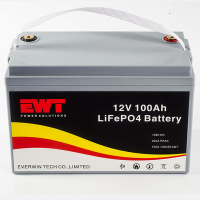 Lifepo4 12V 100Ah फैक्टरी रैक बैटरी पैक बीएमएस के साथ