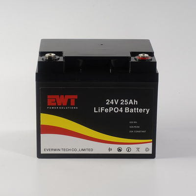 एलएफपी 24 वी 18AH एल्यूमीनियम शैल लाइफपीओ4 बैटरी भंडारण के लिए सौर प्रकाश बैटरी पैक