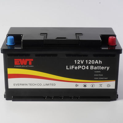 सौर प्रणाली एकीकरण के लिए अनुकूलन योग्य 12V 120AH लिथियम आयरन फॉस्फेट बैटरी मॉड्यूल बेलनाकार या प्रिज्माटिक सेल प्रकार