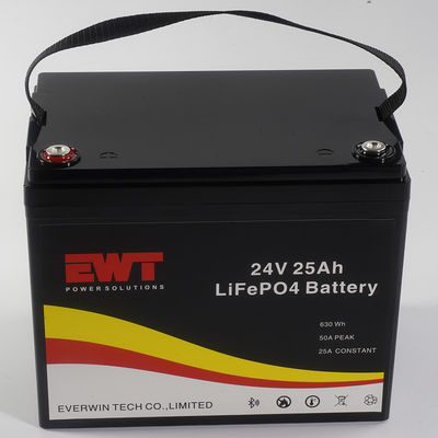 400Wh 24V लिथियम आयरन फॉस्फेट बैटरी -20°C से 45°C वातावरण के लिए उपयुक्त