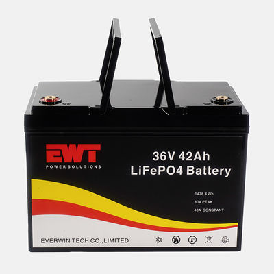 उच्च क्षमता LiFePO4 36V 50Ah लिथियम आयरन फॉस्फेट बैटरी मॉड्यूल 51.2V नाममात्र वोल्टेज के साथ