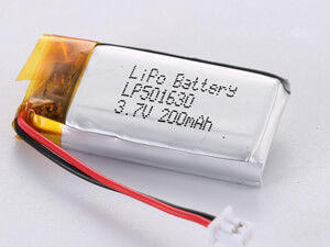 3.7V 200MAH 1S1P लिथियम पॉलिमर बैटरी पैक असेंबली मॉडल 12 महीने की गारंटी और विषाक्त सामग्री के साथ कोई पीसीएम छोटे आकार