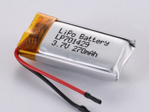 हाई कैपेसिटी लिपो पैक LP701429 3.7V 270MAH लीडिंग से आपकी आरसी कारों के लिए अंतिम उन्नयन