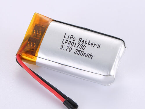 LP801730 3.7V 350MAH LiPo बैटरी किसी भी अनुप्रयोग के लिए टिकाऊ और तापमान प्रतिरोधी
