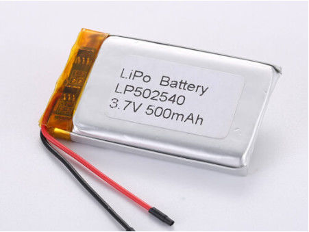 LP502540 3.7V 500mah टैबलेट्स लिथियम पॉलिमर बैटरी टैबलेट के लिए अंतिम बिजली स्रोत