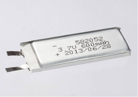 3.7V 600MAH 3.7V सिल्वर पॉलिमर रिचार्जेबल सेल लिथियम पॉलिमर बैटरी भारी शुल्क अनुप्रयोगों के लिए