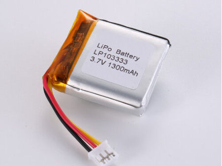 LP103333 3.7V 1300MAH रासायनिक संरचना के साथ लिथियम पॉलिमर बैटरी निर्माता