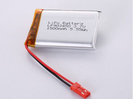 LP903450 3.7V 1500MAH एफसीसी प्रमाणन के साथ ग्रेड पॉच डिजाइन लिथियम पॉलिमर बैटरी