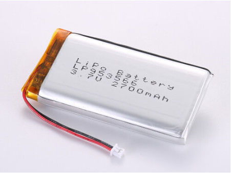 LP953566 3.7V 2700MAH लिथियम पॉलिमर रिचार्जेबल बैटरी प्रिज्माटिक,पुच,बटन आकार ग्रेड ए
