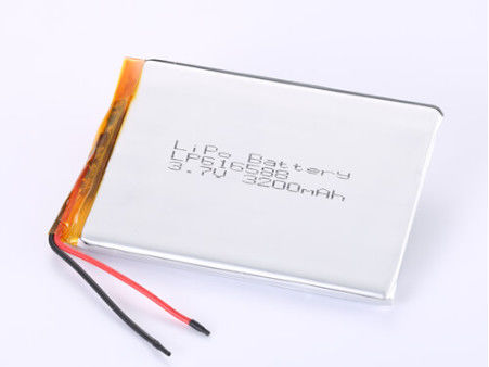 LP616588 3.7V 3200MAH लिथियम आयन बैटरी निर्माता सुरक्षित भंडारण सुनिश्चित करने वाले शॉर्ट सर्किट सुरक्षा के साथ कस्टम कनेक्टर प्रकार लिथियम पॉलीमर बैटरी