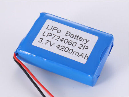 LP724060 3.7V 4200MAH 1C डिस्चार्ज करंट के भीतर औद्योगिक अनुप्रयोगों के लिए ली आयन बैटरी