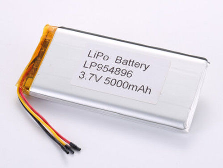 उच्च क्षमता वाली लीपो पैक 3.7V 5000MAH ली आयन बैटरी निर्माता मानक के लिए अन्य एनोड सामग्री 2-3 घंटे चार्जिंग समय