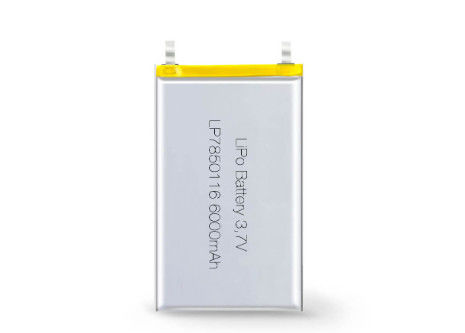 समर्थित OEM ODM अन्य एनोड सामग्री LP7850116 6000mAh 3.7V ली आयन बैटरी के साथ लिथियम पॉलिमर बैटरी निर्माता