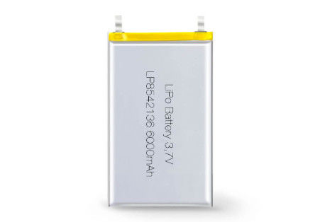 LP8542136 3.7V 6000MAH लिथियम पॉलिमर रिचार्जेबल बैटरी पोर्टेबल मेडिकल डिवाइस के लिए -20 से 60 डिग्री सेल्सियस में