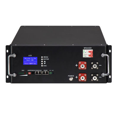 ऊर्जा भंडारण समाधान 48V/51.2V 100Ah रैक प्रकार लिथियम आयरन फॉस्फेट बैटरी पैक घरेलू फोटोवोल्टिक के लिए