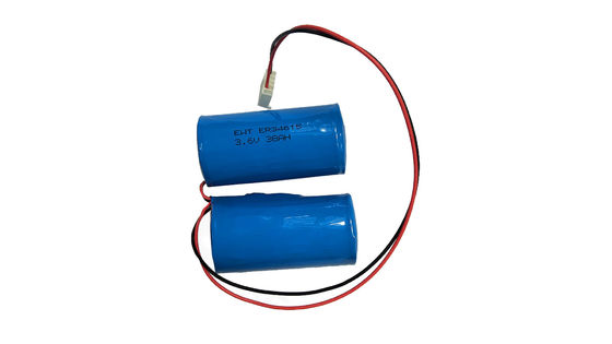 ER34615 3.6v 38ah औद्योगिक उपकरण के लिए लंबे समय तक चलने वाली लिथियम थायोनिल क्लोराइड बैटरी