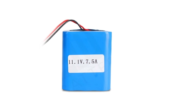 उच्च क्षमता ली-आयन बैटरी पैक 18650 11.1V 7500mAh रिचार्जेबल पावर सप्लाई और इन्वर्टर सिस्टम के लिए