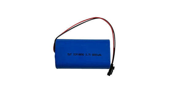 सुरक्षा सुरक्षा के साथ ICR18650 3.7V 6000mAh लिथियम आयन बैटरी पैक